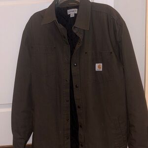 Carhartt Men's Olive Shirt Jacket